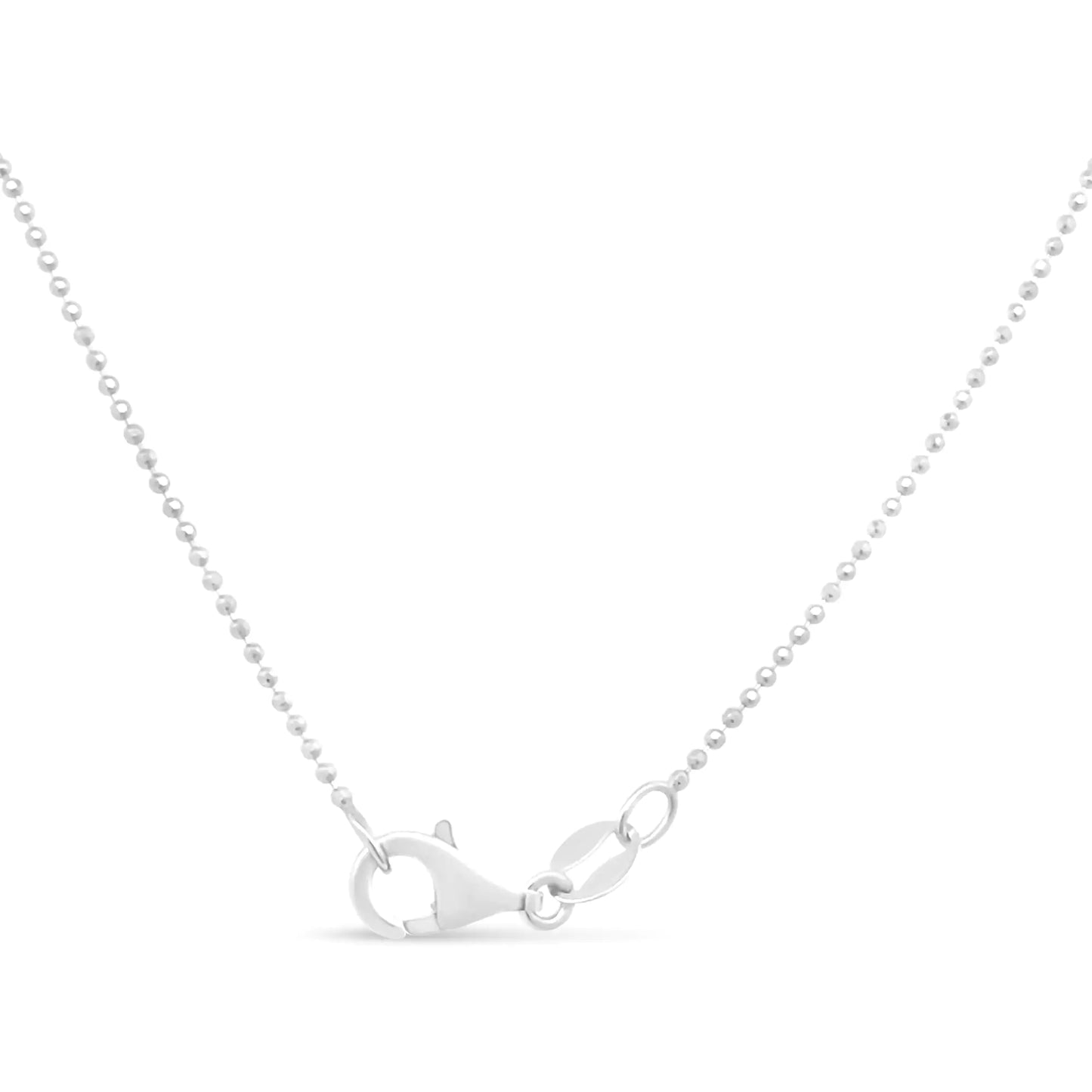 .925 Sterling Silver 0.7mm Slim and Dainty 18" Inch Ball Bead Chain Necklace